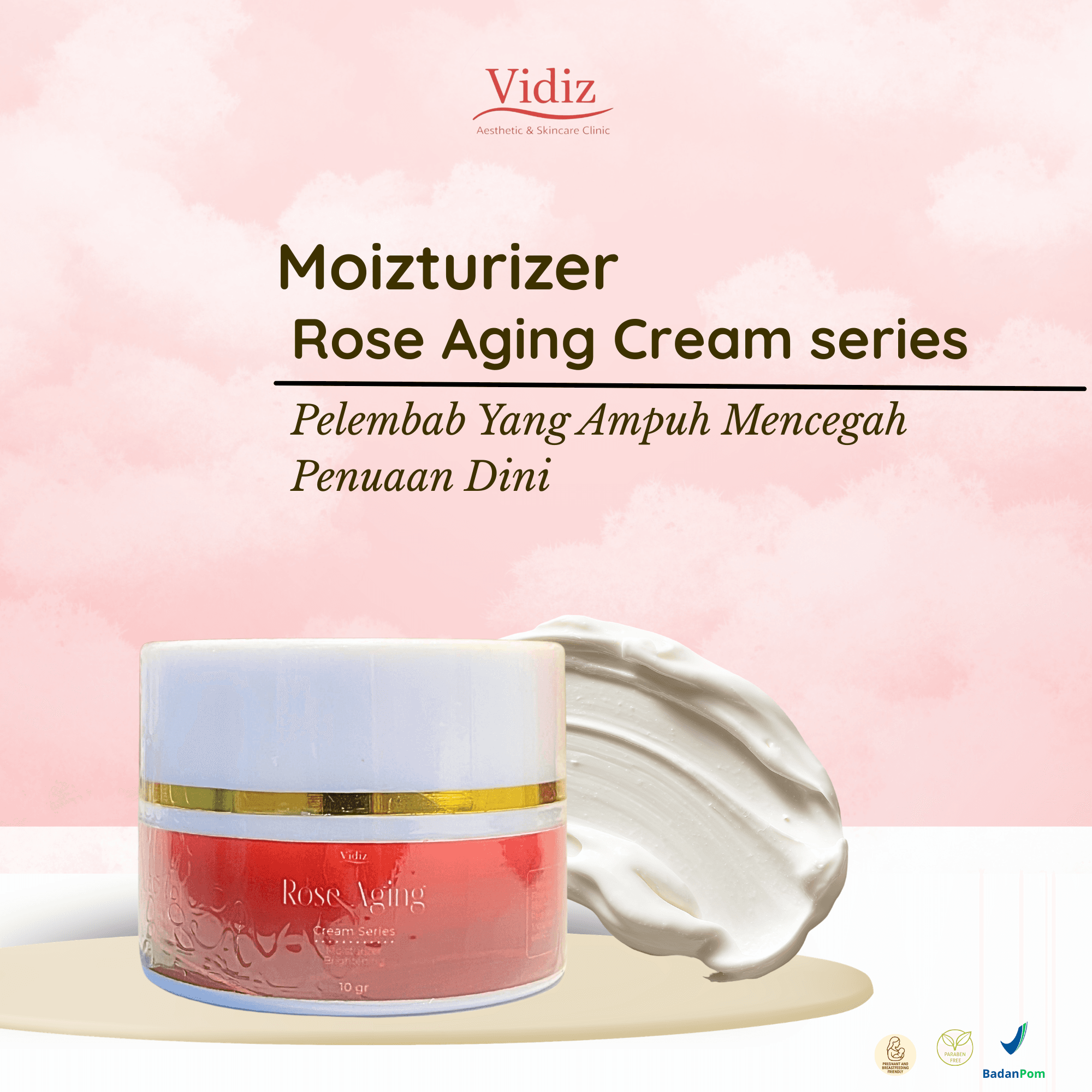 Moisturizer Rose Aging Cream Series